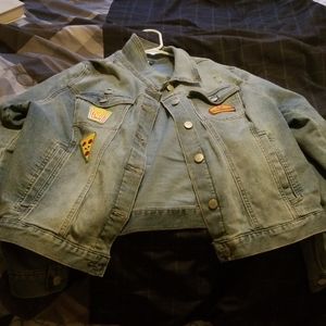 Cropped jean jacket